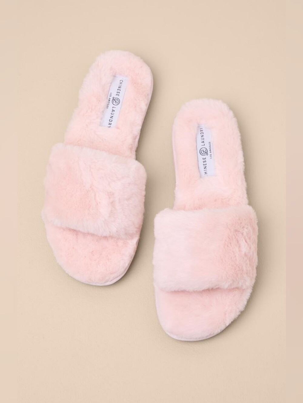 Chinese Laundry Faux-Fur Slide Slippers Sz 10